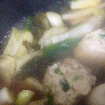スープの具にも青ネギを入れてみました☆ほっこり温まって、美味しかったですo(^▽^)oレシピありがとうございます♪♪♪